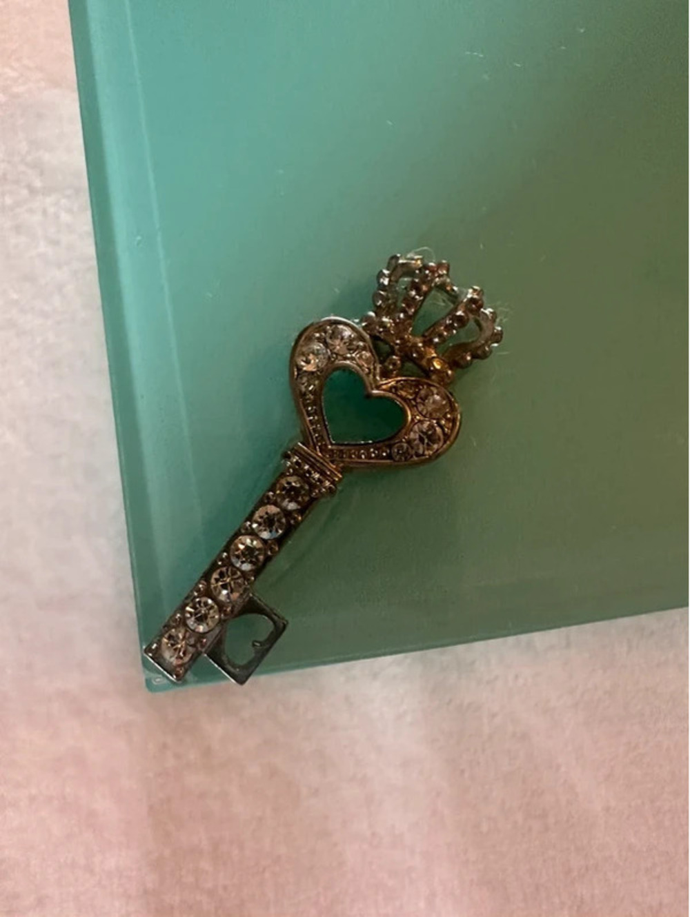 Beautiful glass jewelry box